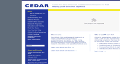 Desktop Screenshot of cedarclinic.org